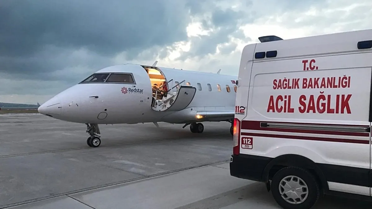 AmbulansUçak 10 günlük bebek için havalandı!