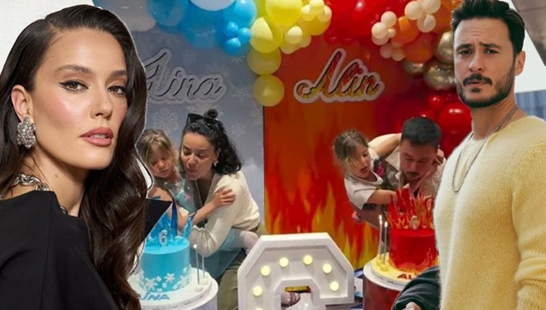 Pelin Akil ile AnÄ±l Altan ikiz kÄ±zlarÄ±nÄ±n doÄum gÃ¼nÃ¼nde bir araya geldi